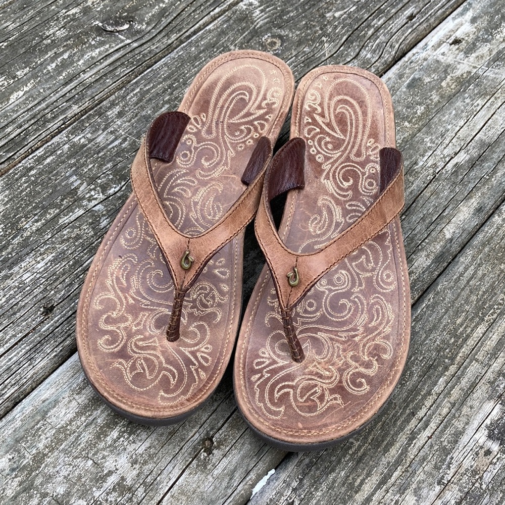 Olukai Paniolo wedge sandal, size 10 US, 41 UK